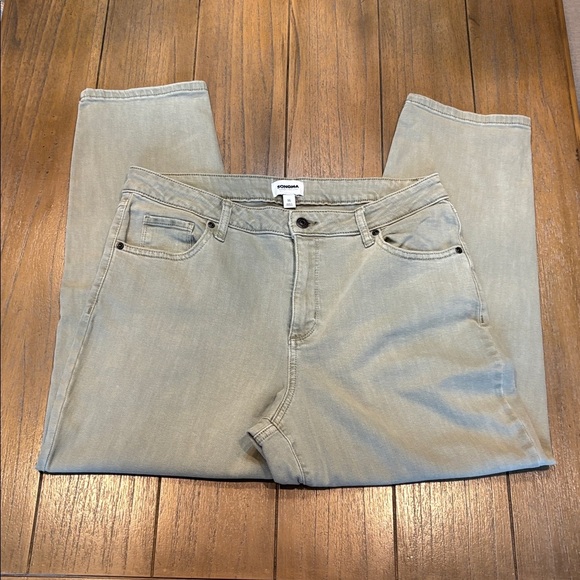 Sonoma Women’s Light Olive Green Mid Rise Slim Ankle jeans NWOT Size16 - Picture 4 of 7